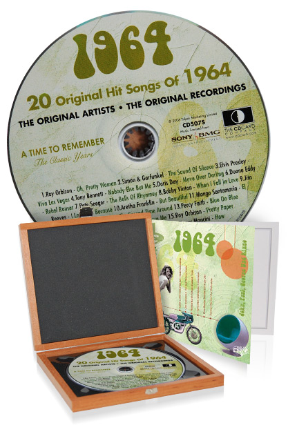 CD 1964 Musik-Hits in Luxusbox