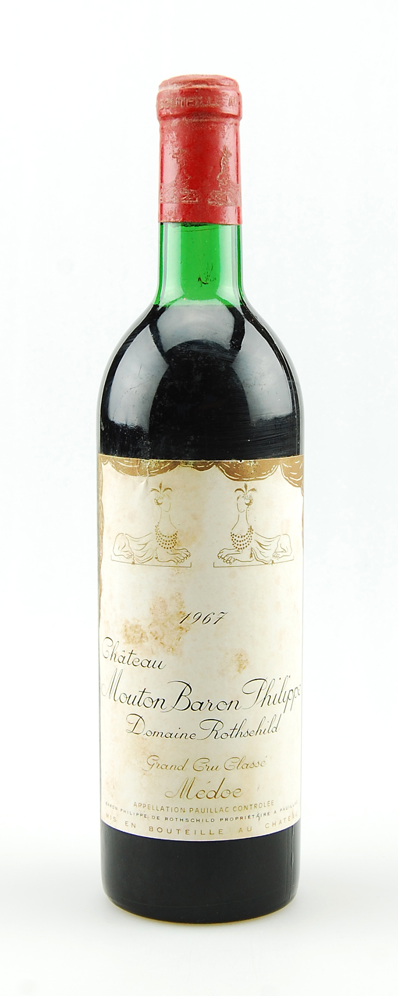Wein 1967 Mouton Baron Philippe de Rothschild 5eme