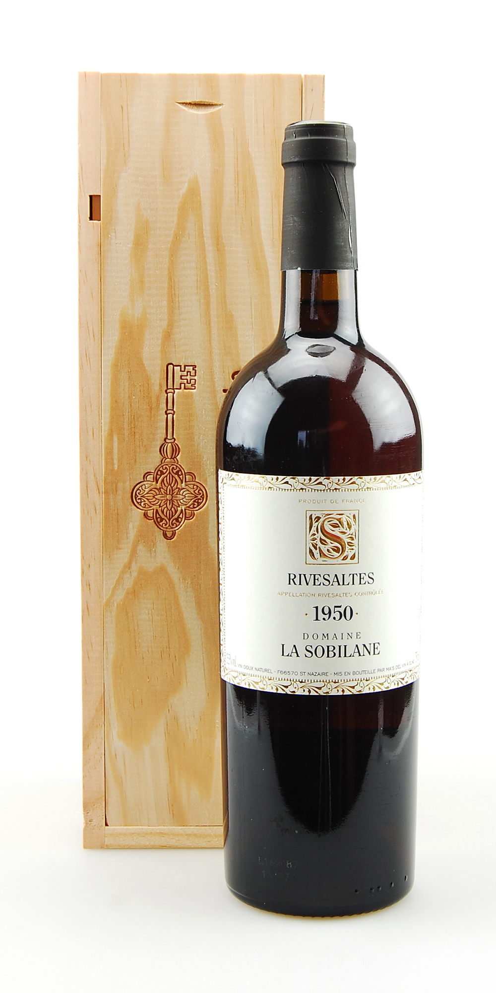 Wein 1950 Rivesaltes Domaine La Sobilane in Holzkiste