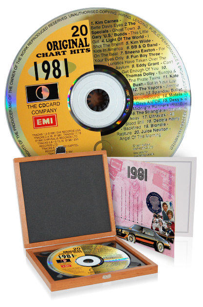 CD 1981 Musik-Hits in Luxusbox
