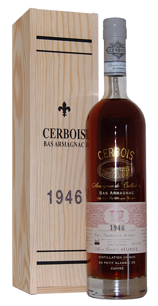 Armagnac 1946 Bas Armagnac Cerbois