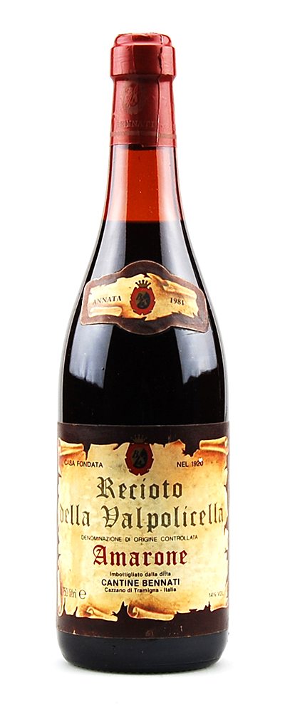 Wein 1981 Amarone della Valpolicella Bennati
