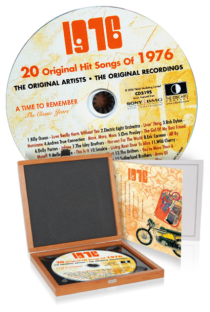 CD 1976 Musik-Hits in Luxusbox