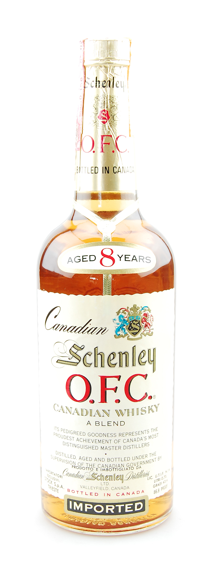 Whisky 1967 Schenley OFC 8 Years Blended Scotch