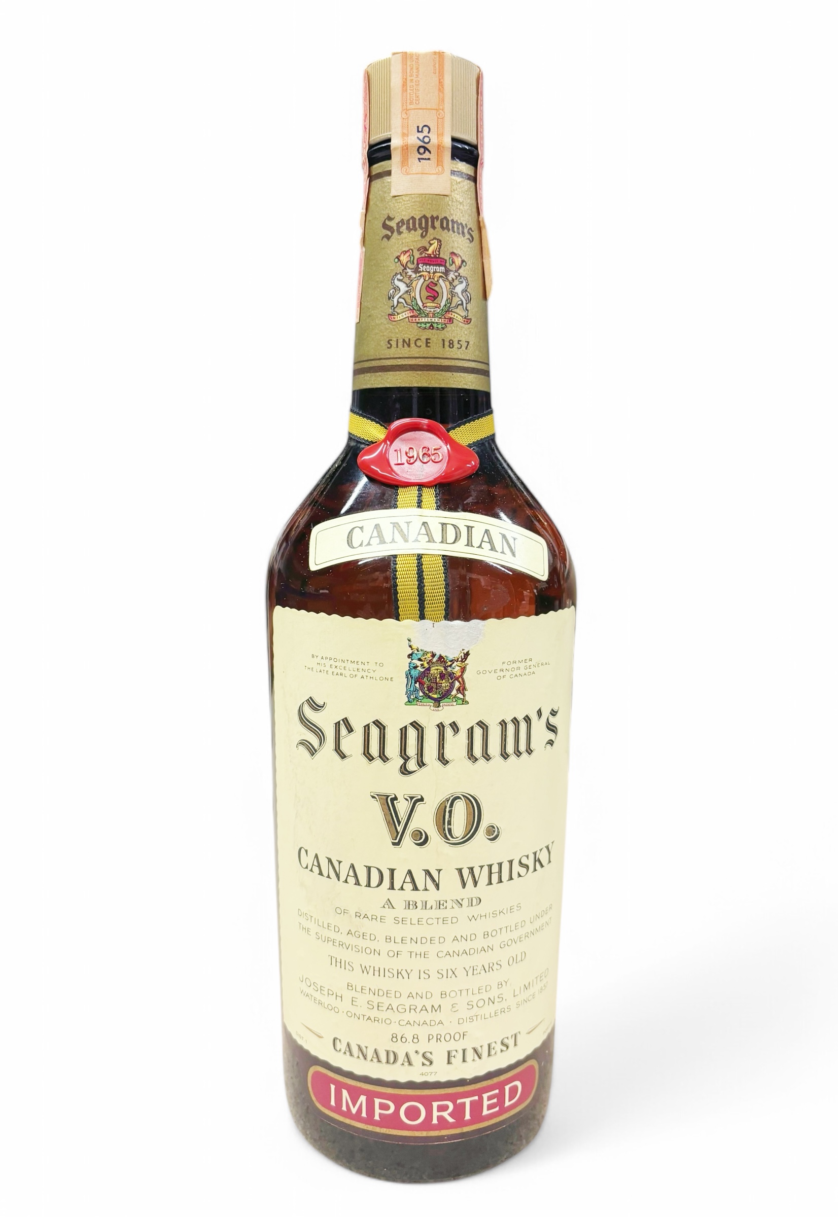 Whisky 1965 Seagram´s V.O. Canadian Whisky 6 years