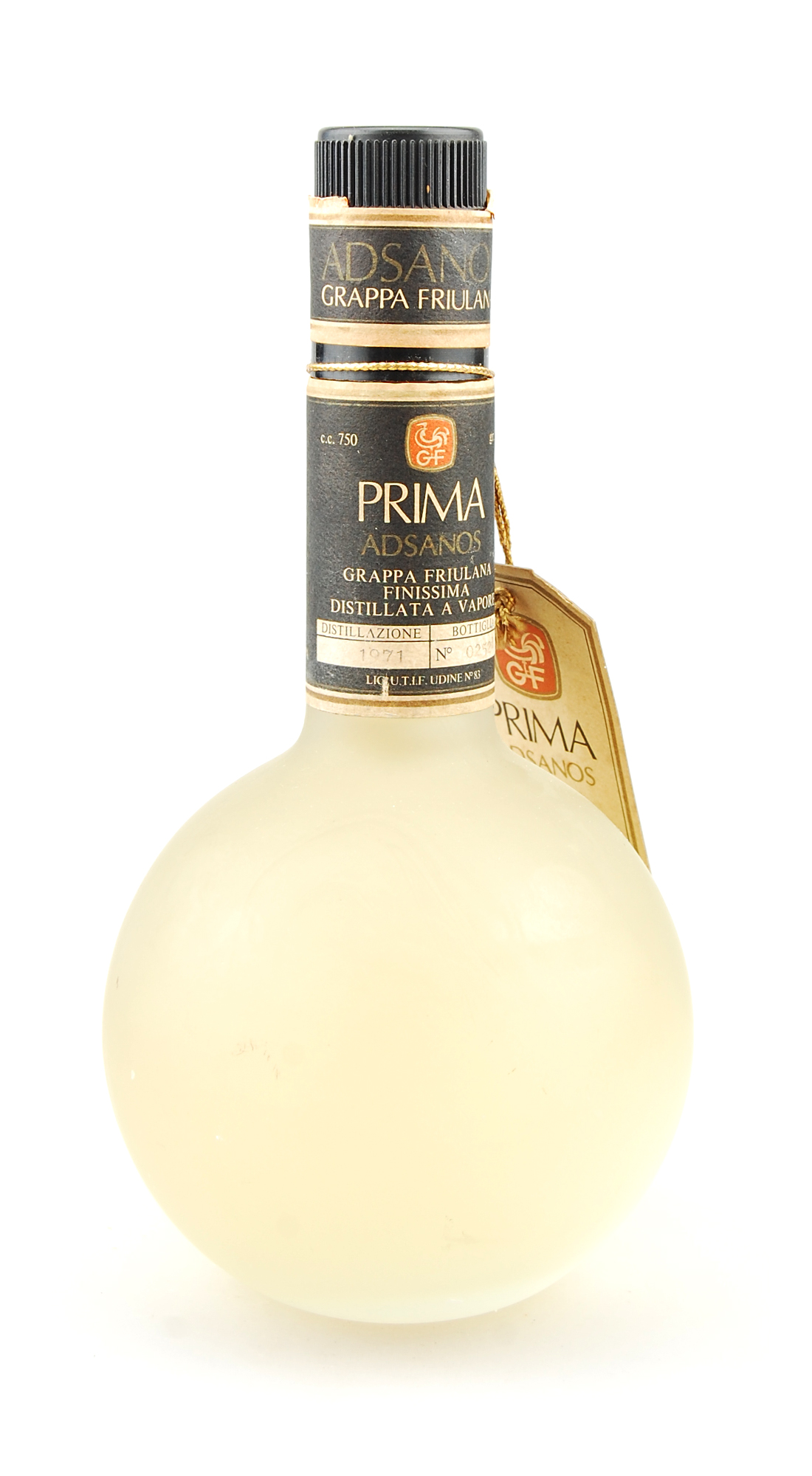 Grappa 1971 Friulana Prima Adsanos Finissima