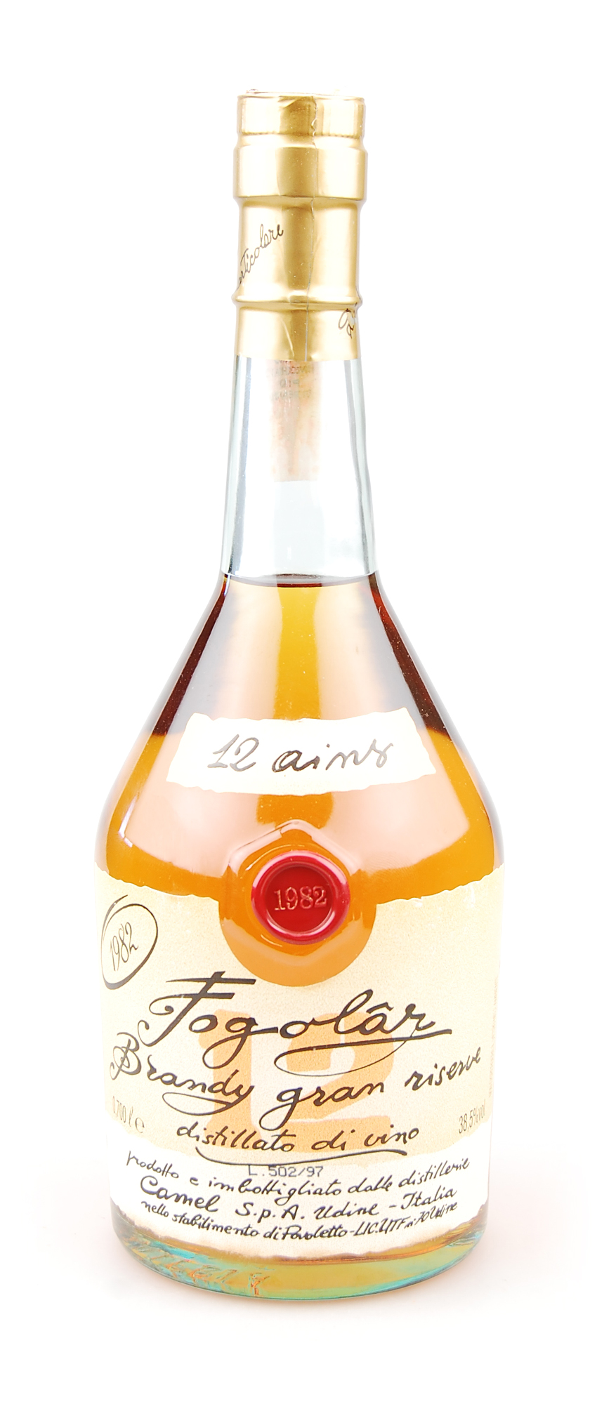 Brandy 1982 Camel Fogolar Riserve 12 ains