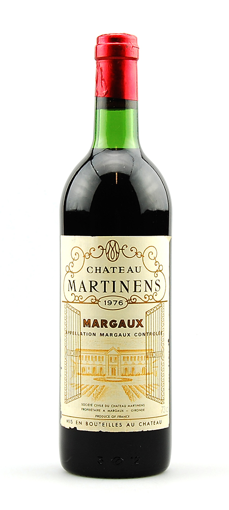 Wein 1976 Chateau Martinens Appelation Margaux