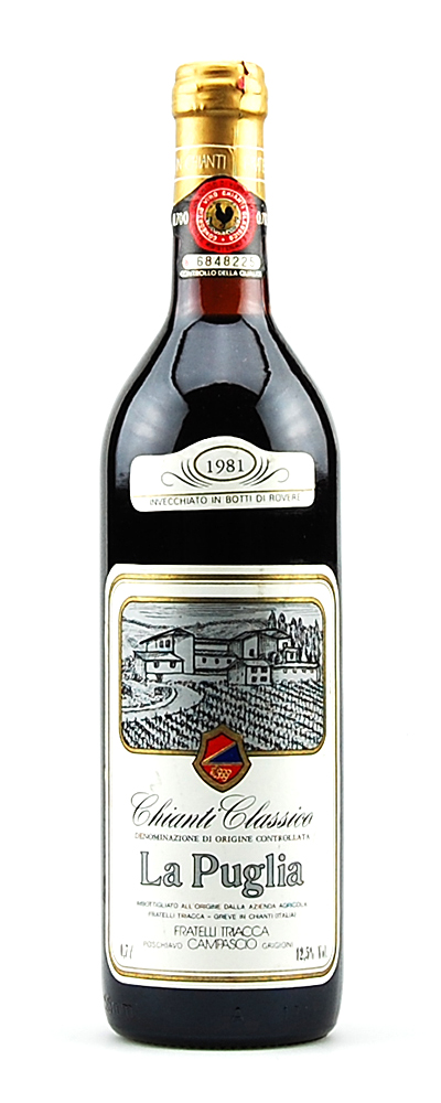 Wein 1981 Chianti Classico La Puglia Fratelli Triacca