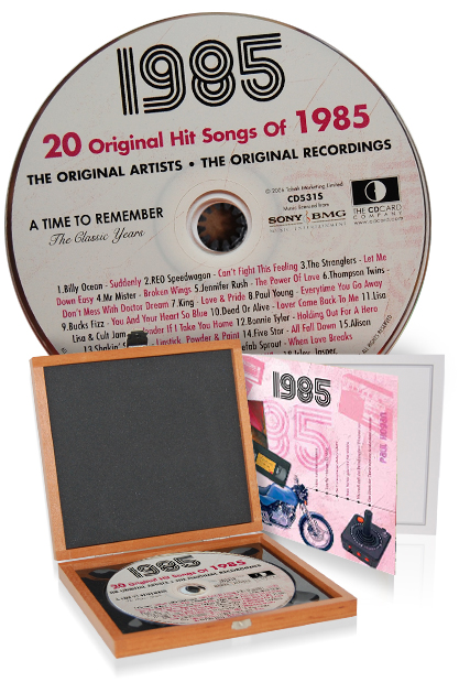 CD 1985 Musik-Hits in Luxusbox