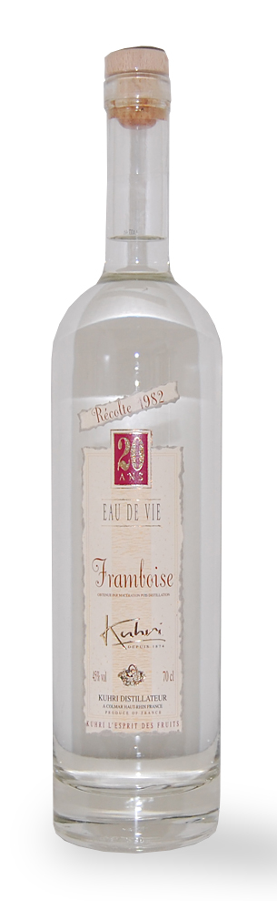 Obstbrand 1982 Kuhri Framboise Himbeerbrand Eau de Vie