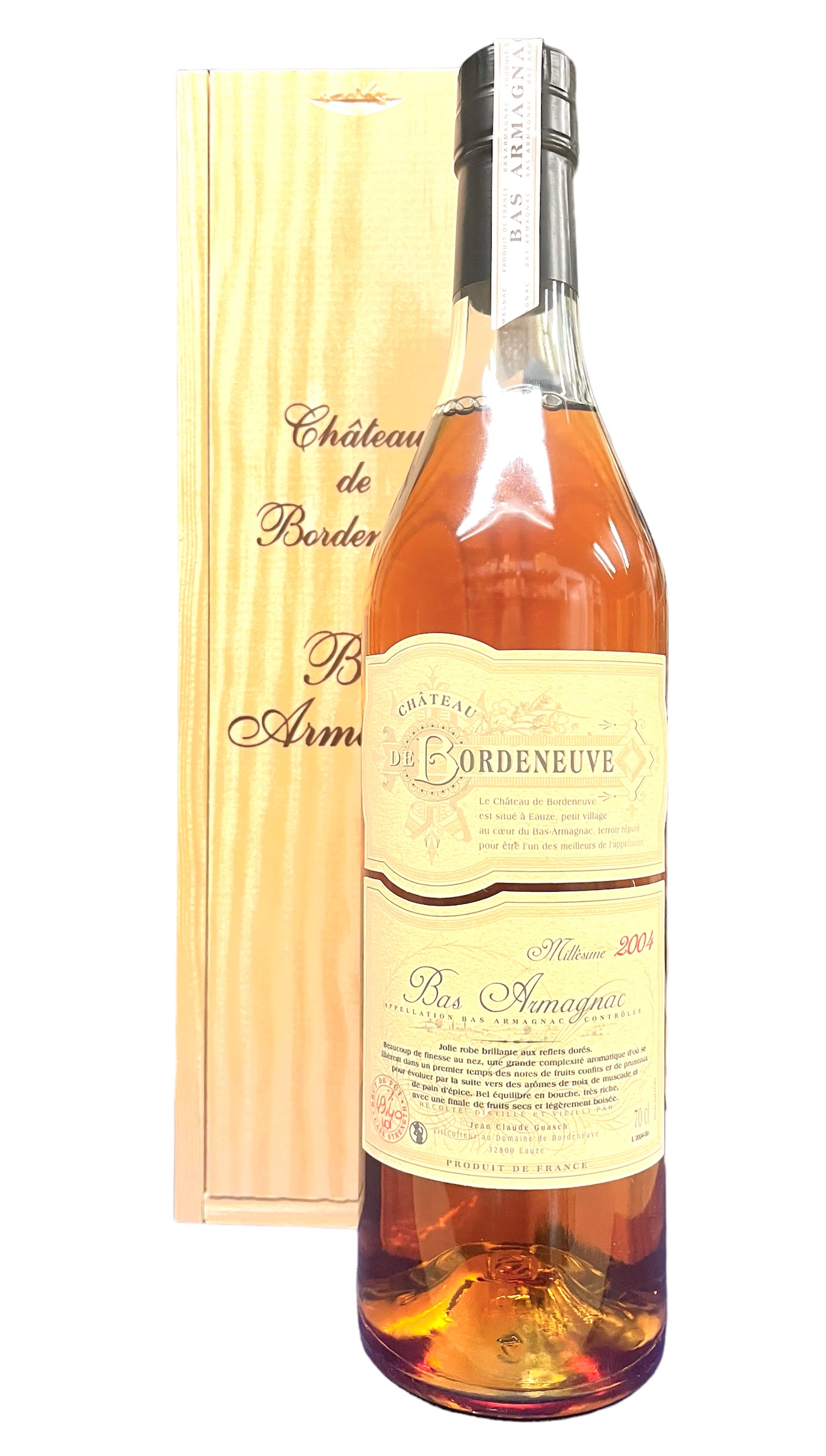 Armagnac 2004 Bas-Armagnac Chateau de Bordeneuve