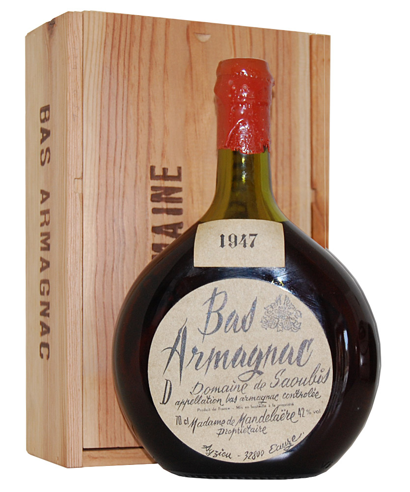 Armagnac 1947 Bas-Armagnac Domaine de Saoubis