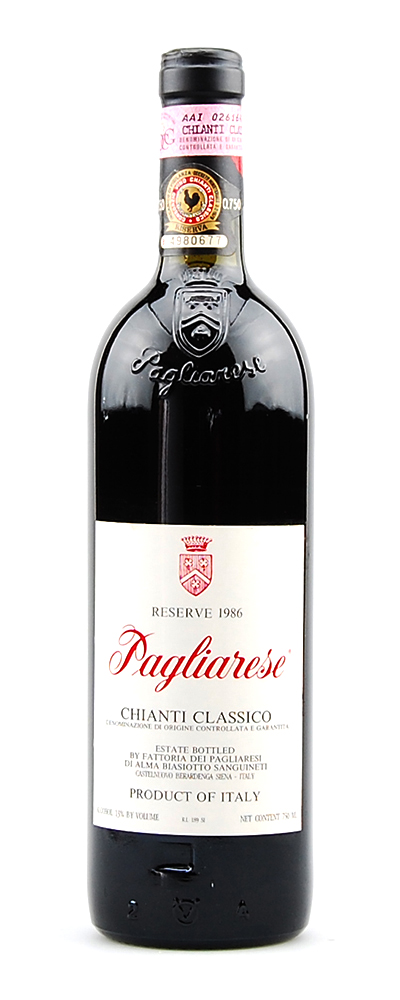 Wein 1986 Chianti Classico Pagliarese Riserva