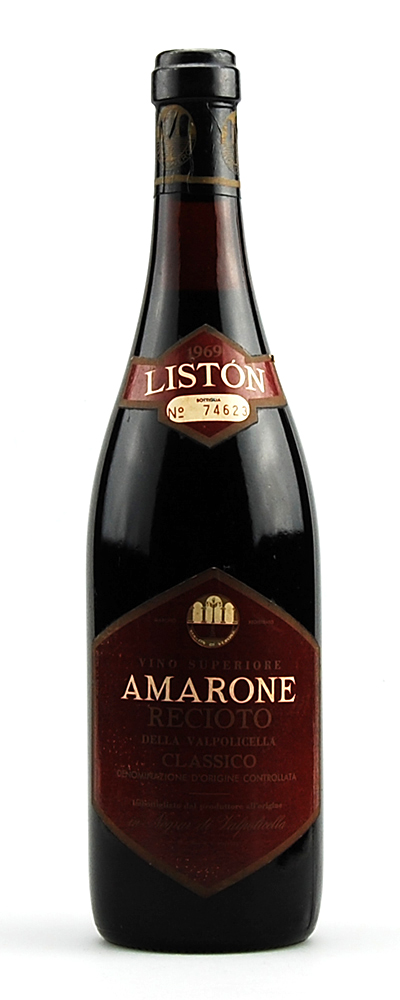 Wein 1969 Amarone Liston Reciotto della Valpolicella
