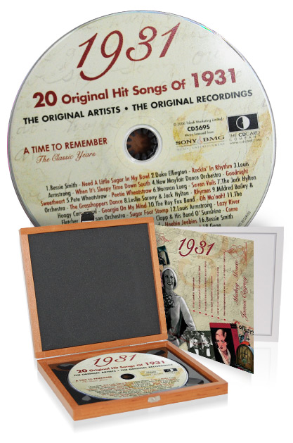 CD 1931 Musik-Hits in Luxusbox