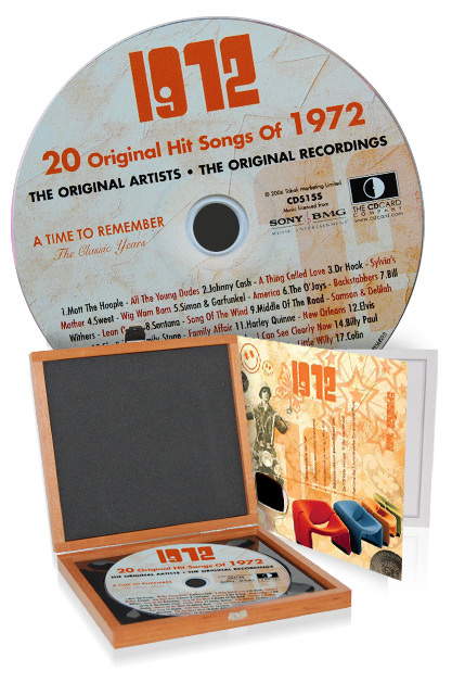 CD 1972 Musik-Hits in Luxusbox