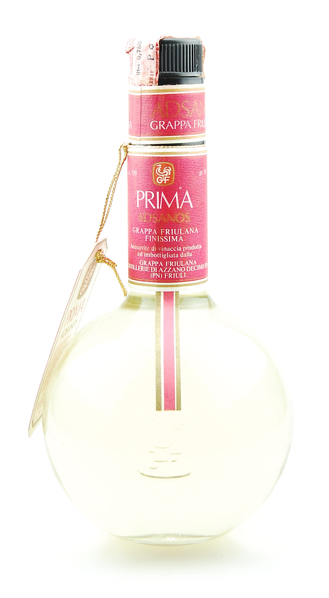 Grappa 1973 Friulana Prima Adsanos Finissima