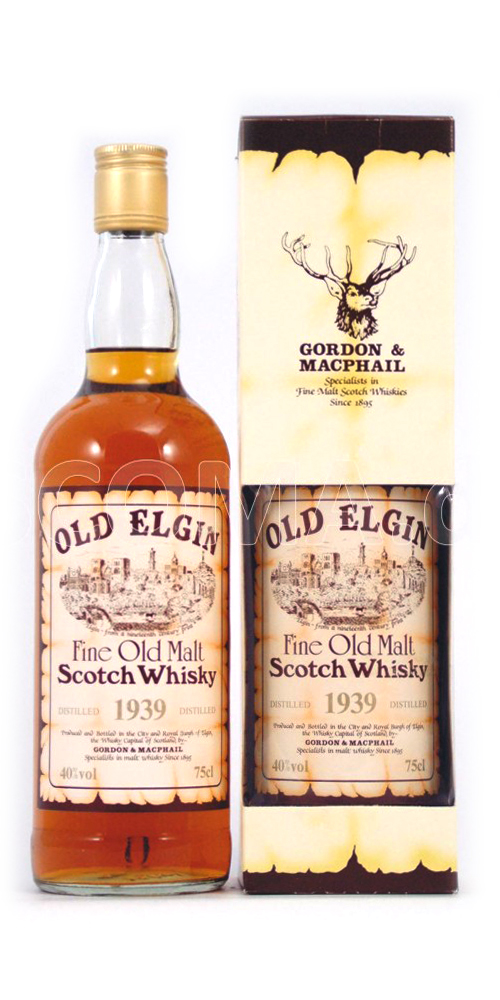 Whisky 1939 Old Elgin Fine Old Malt Scotch Whisky