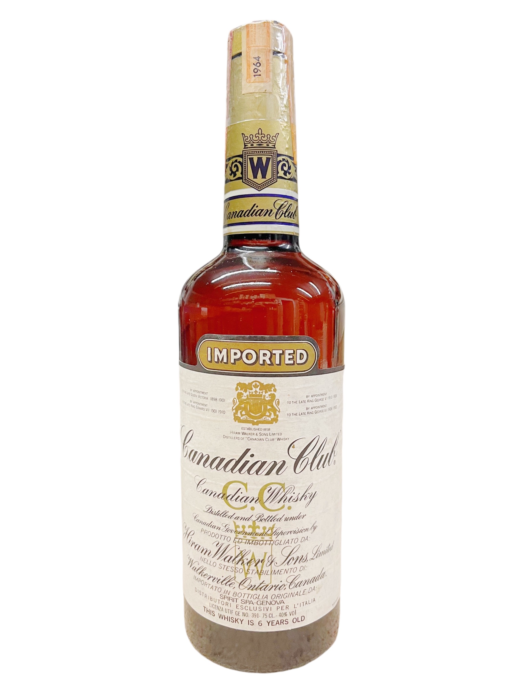 Whisky 1964 Canadian Club Whisky Hiram Walker