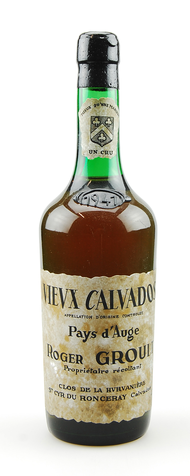 Calvados 1941 Calvados Roger Groult Pays d´ Auge Un Cru