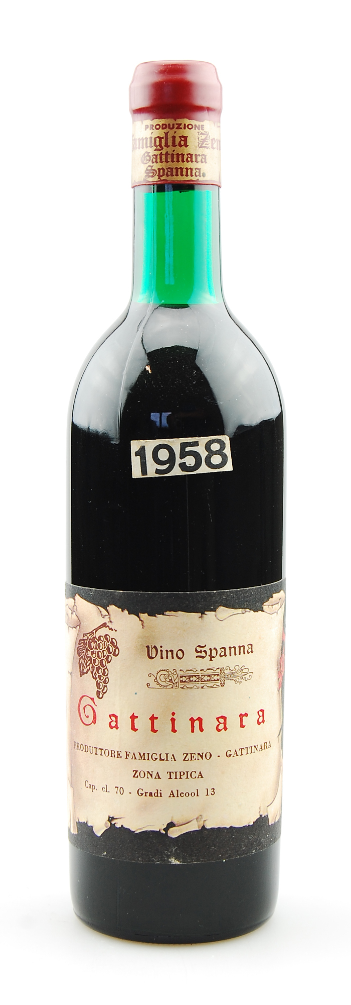Wein 1958 Gattinara Spanna Famiglia Zeno