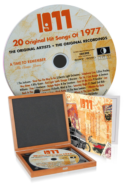 CD 1977 Musik-Hits in Luxusbox