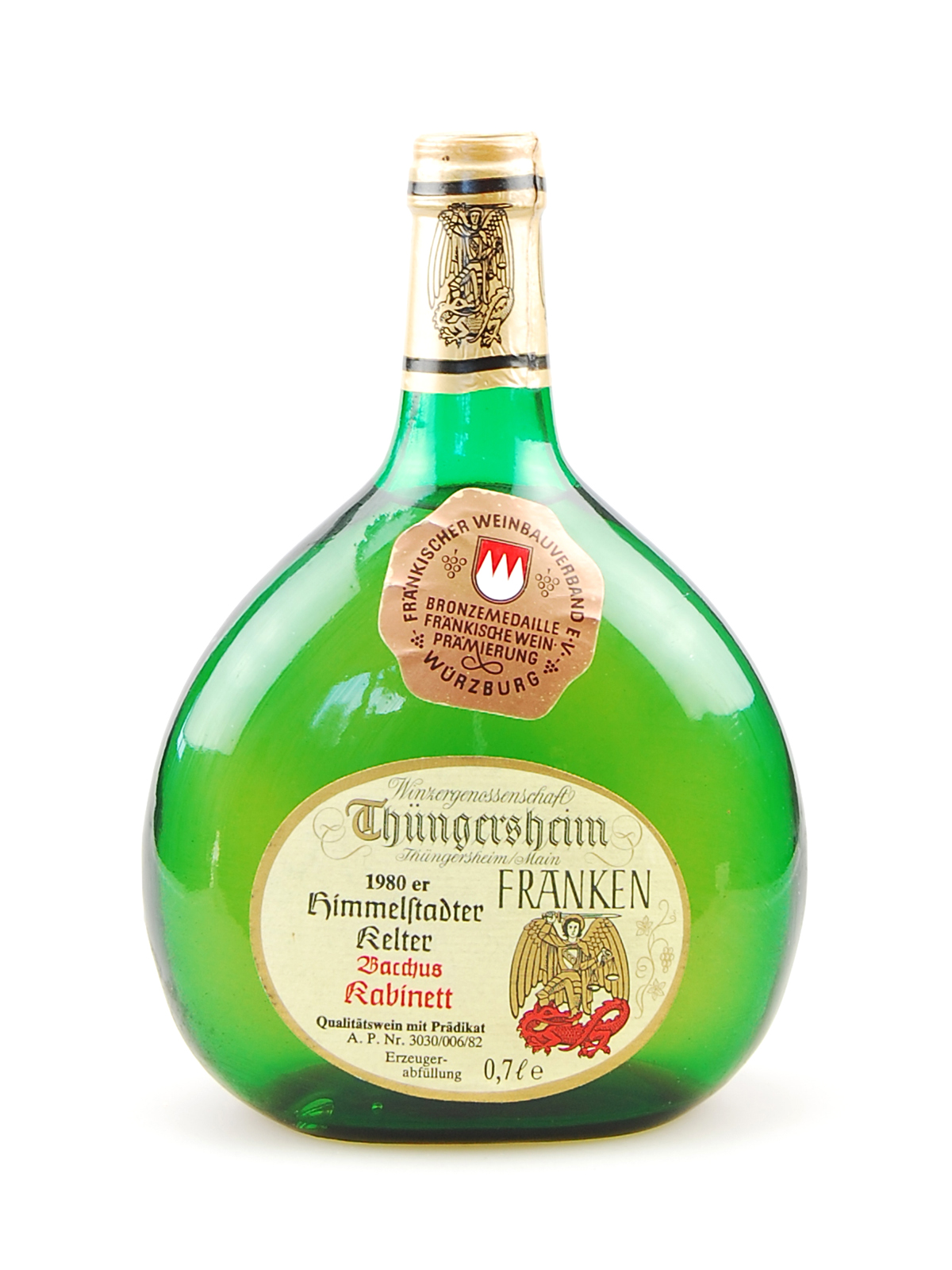 Wein 1980 Himmelstadter Kelter Bacchus Kabinett