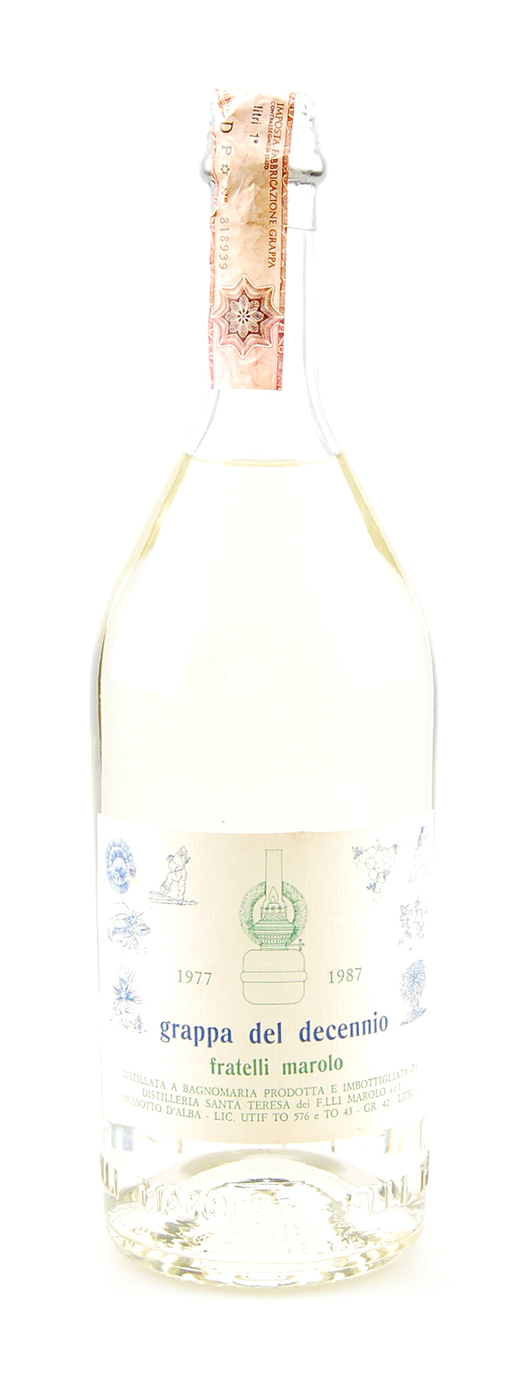 Grappa 1977 del Decennio Fratelli Marolo Santa Teresa