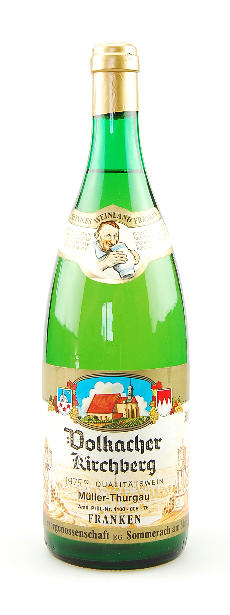 Wein 1975 Volkacher Kirchberg Müller-Thurgau