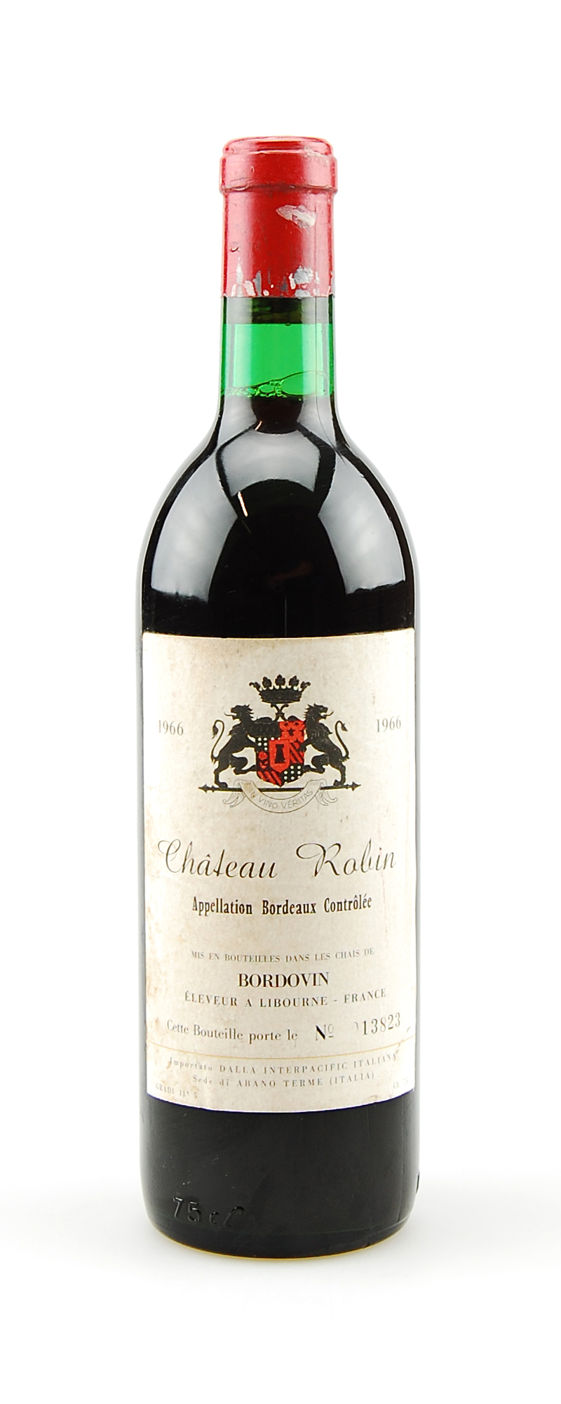 Wein 1966 Chateau Robin Appelation Bordeaux