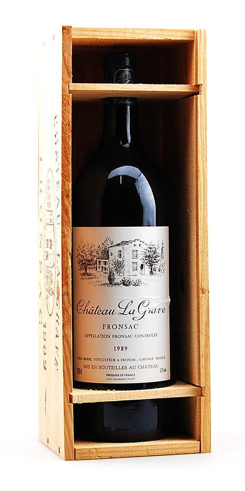 Wein 1989 Chateau La Grave Paul Barre Fronsac Magnum