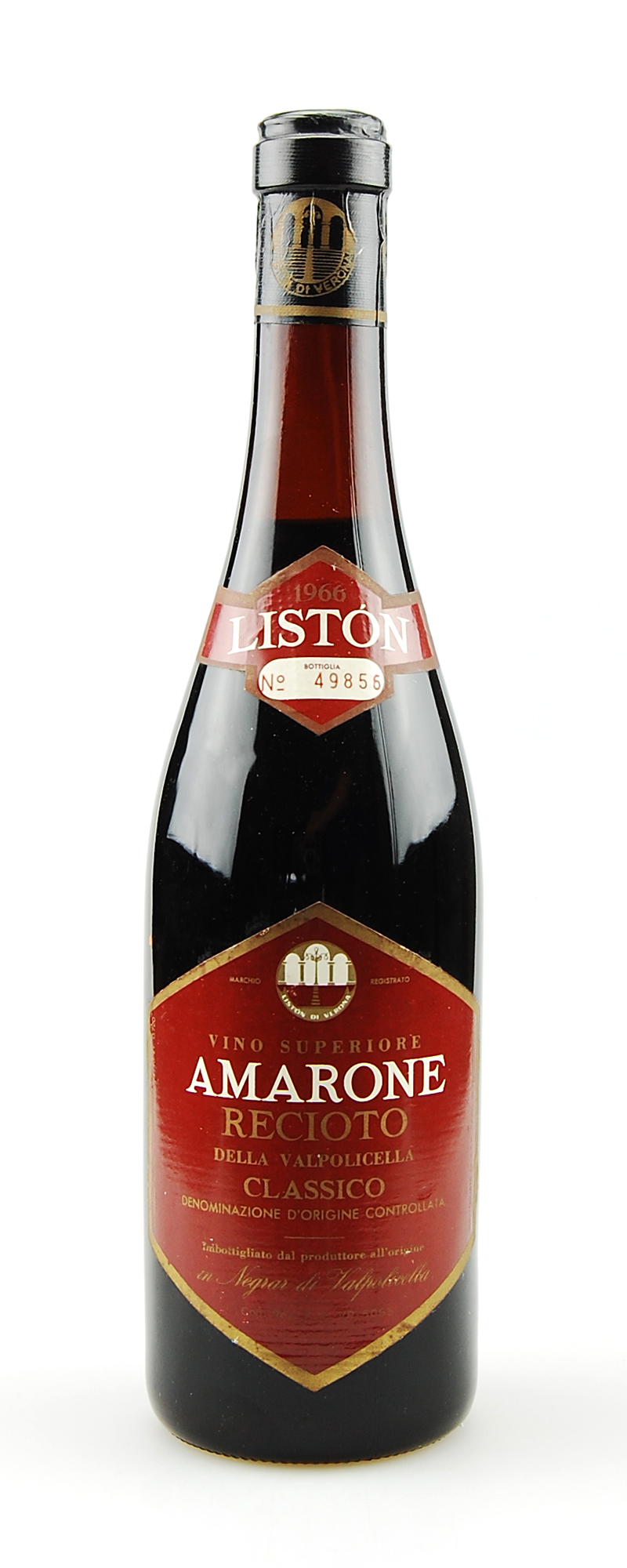Wein 1966 Amarone Liston Reciotto della Valpolicella