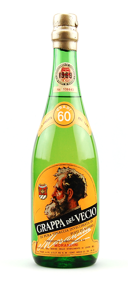 Grappa 1969 del Vecio INVECCHIATA Morandini