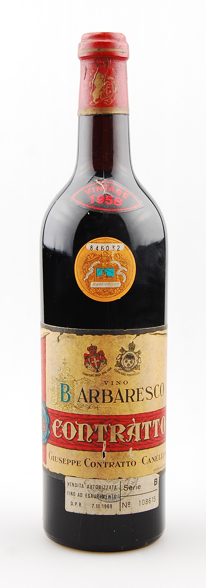 Wein 1958 Barbaresco Contratto