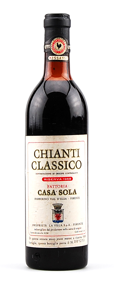 Wein 1968 Chianti Classico Riserva Casa Sola
