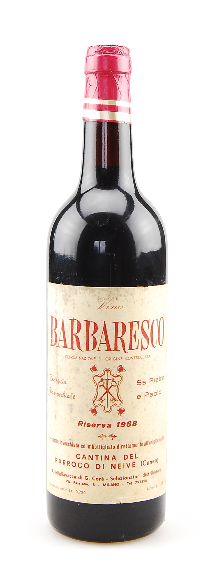 Wein 1968 Barbaresco Riserva Parroco di Neive