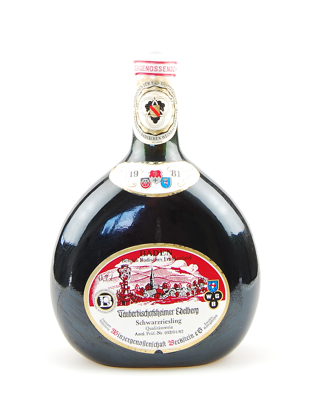 Wein 1981 Tauberbischofsheimer Edelberg Schwarzriesling