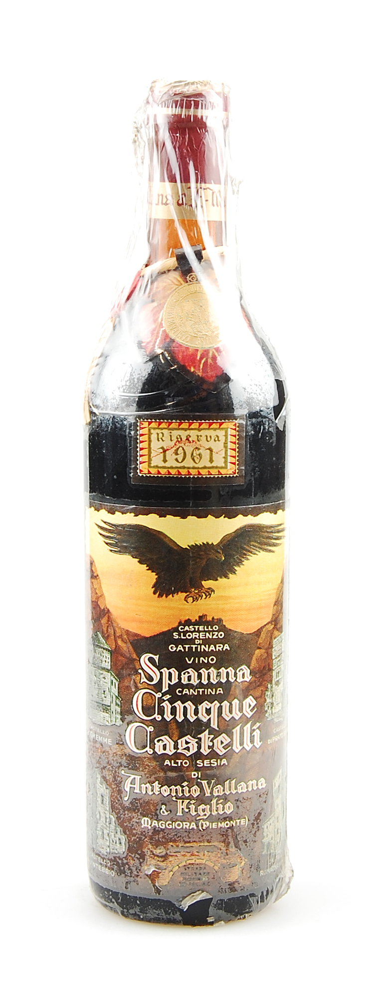 Wein 1961 Spanna Cinque Castelli Antonio Vallana