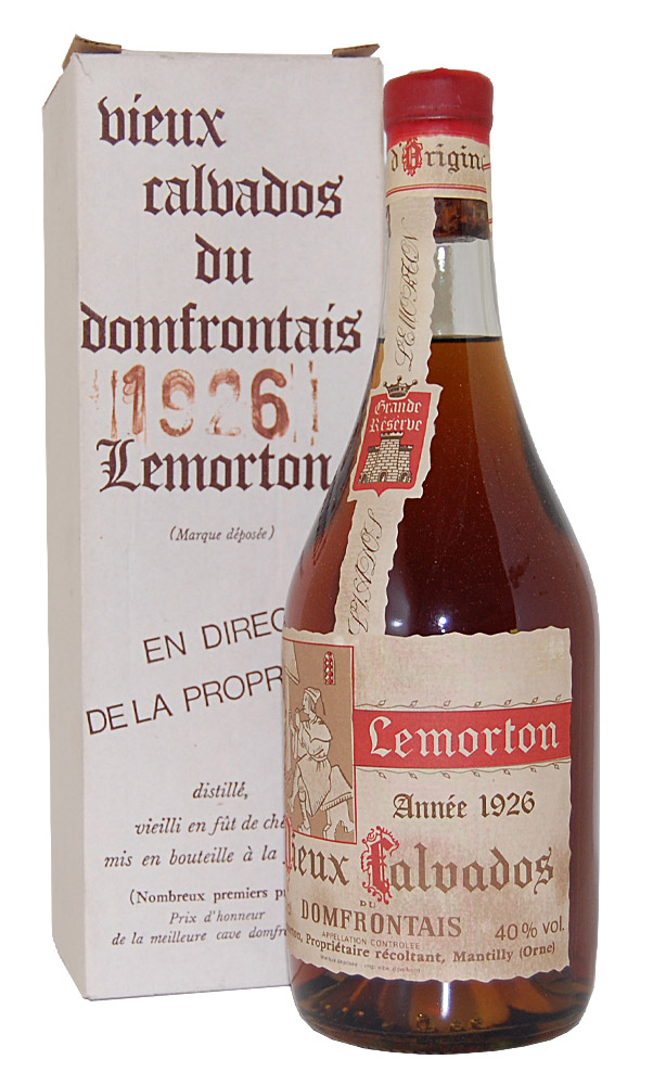 Calvados 1926 Vieux Calvados Lemorton Reserve