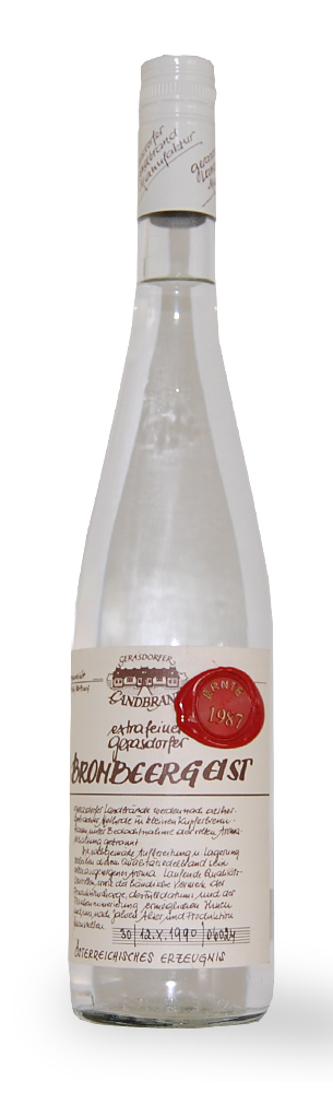 Obstbrand 1987 Gerasdorfer Brombeergeist extrafein