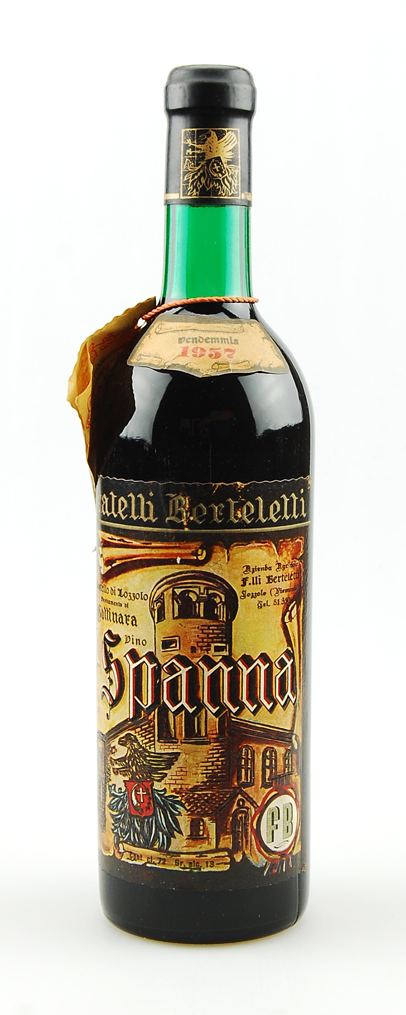Wein 1957 Spanna Castello di Lozzolo Berteletti