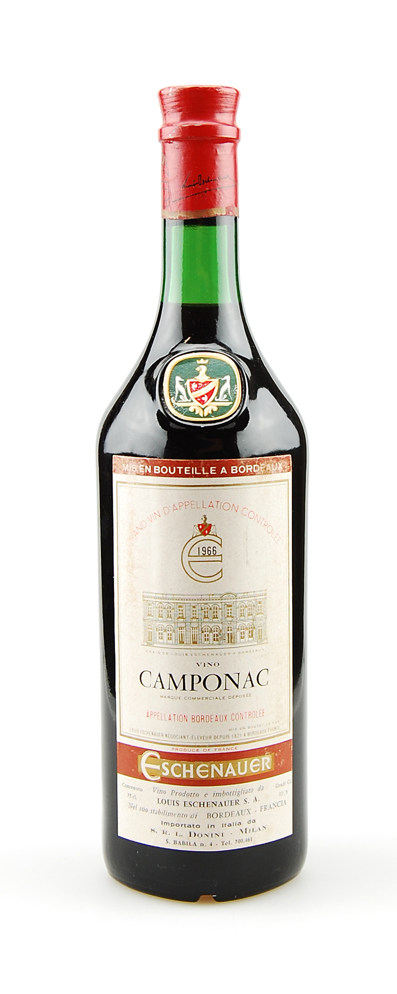 Wein 1966 Vino Camponac Appelation Bordeaux Controlee
