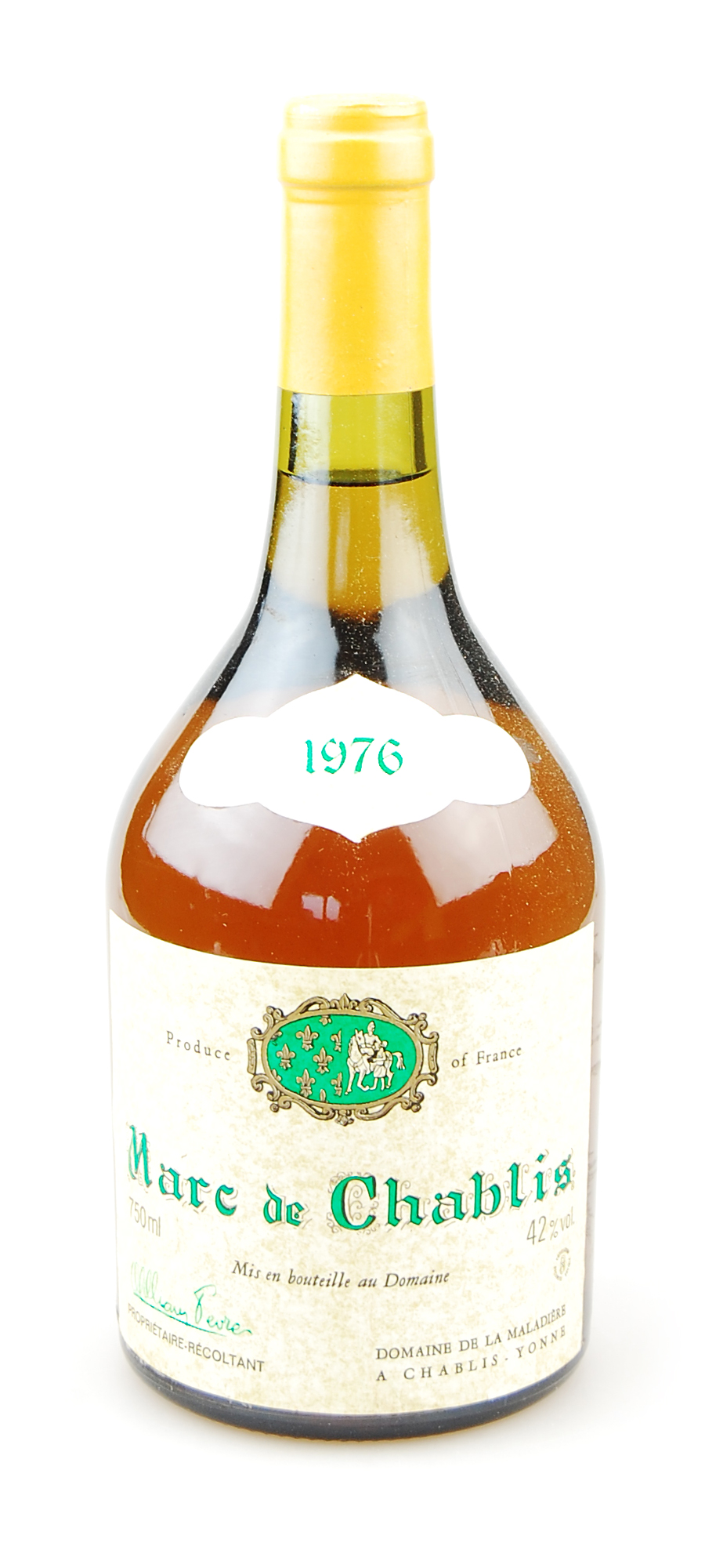 Marc de Chablis 1976 Domaine de la Maladiere
