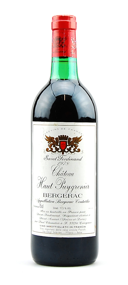 Wein 1978 Chateau Haut Puygrenier Saint Ferdinand
