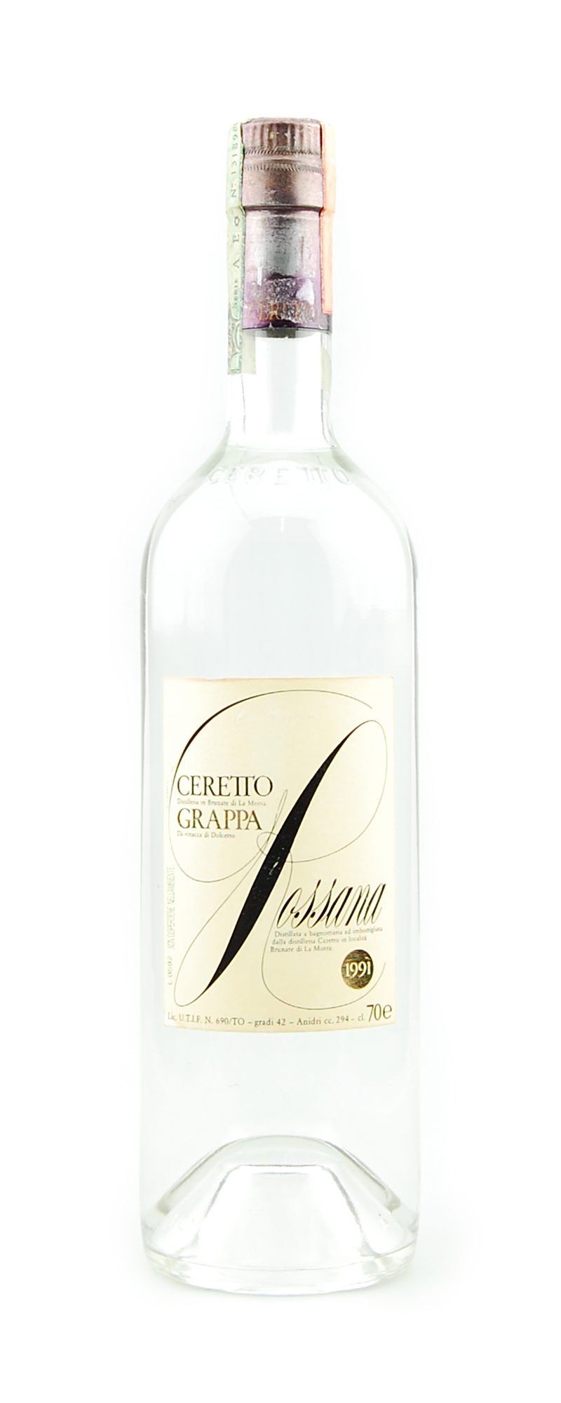 Grappa 1991 delle Brunate Rossana Distilleria Ceretto