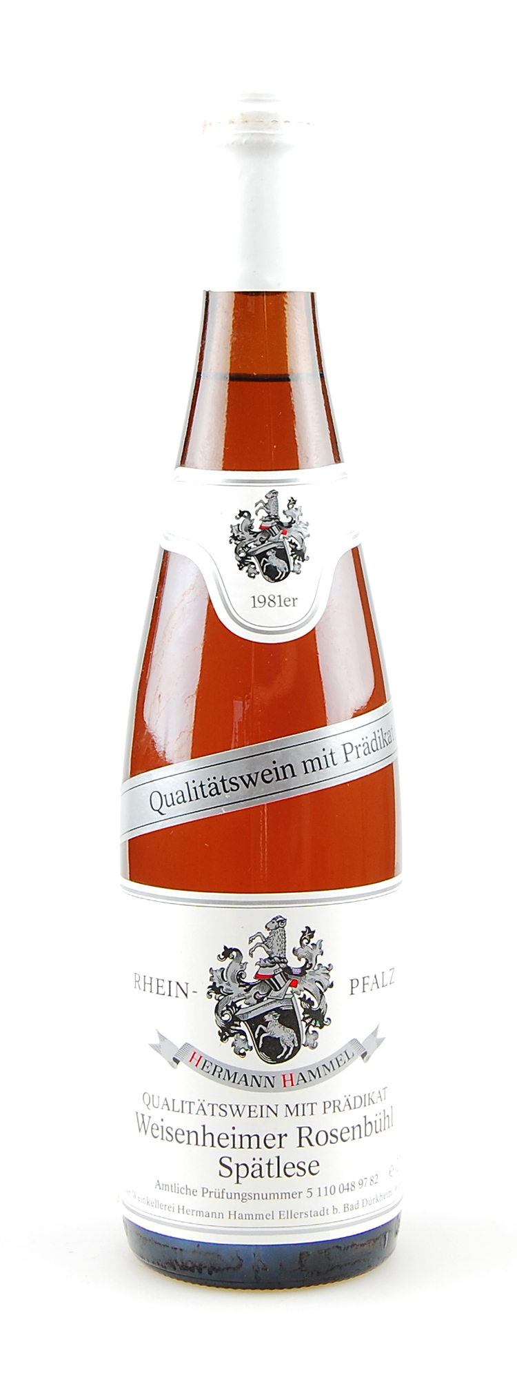 Wein 1981 Weisenheimer Rosenbühl Spätlese