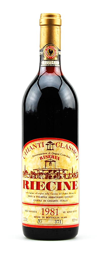 Wein 1981 Chianti Classico Riserva Riecine Numerata