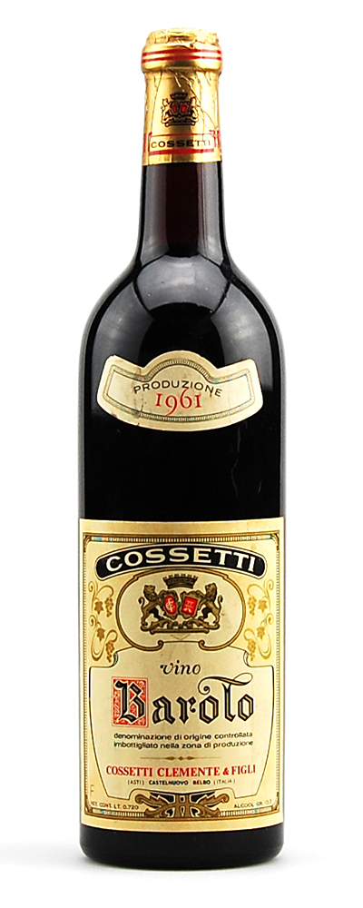 Wein 1961 Barolo Cossetti Clemente & Figli