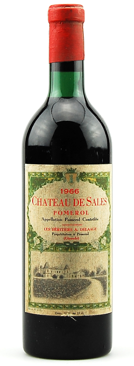 Wein 1966 Chateau de Sales Appelation Pomerol